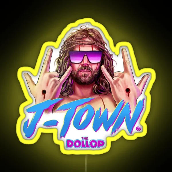 DOLLOP J TOWN RGB Neon Sign