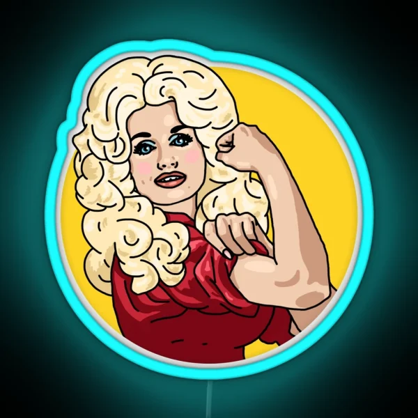 Dolly The Riveter RGB Neon Sign