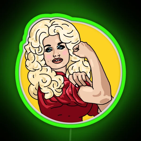 Dolly The Riveter RGB Neon Sign
