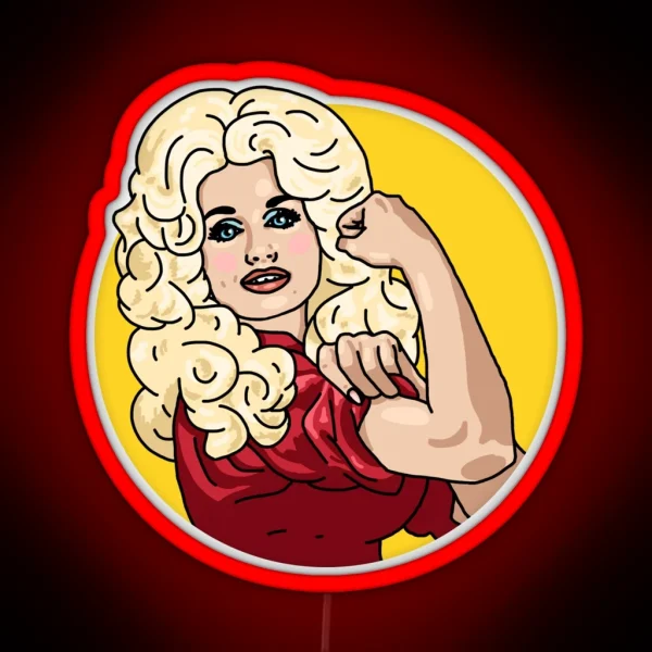 Dolly The Riveter RGB Neon Sign