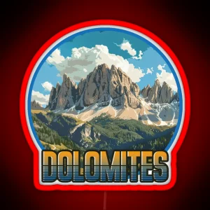 Dolomites Italy RGB Neon Sign