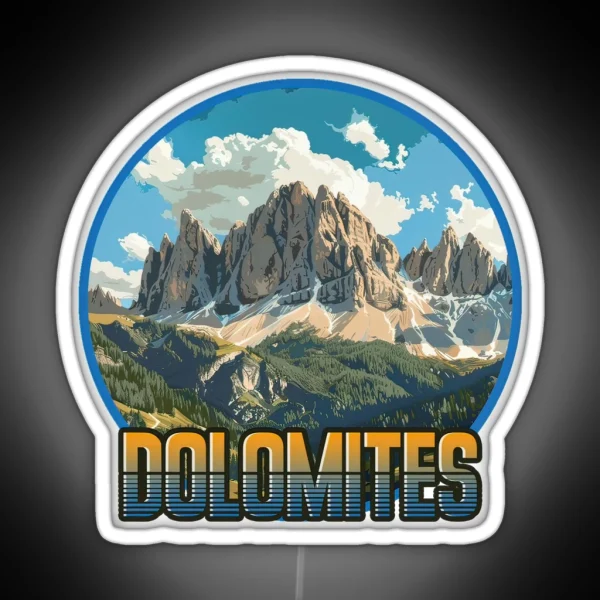 Dolomites Italy RGB Neon Sign