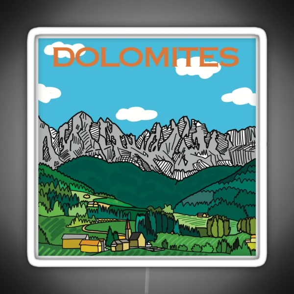 Dolomites View RGB Neon Sign