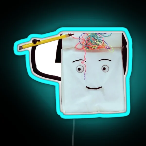 Don T Hug Me I M Scared Notebook RGB Neon Sign