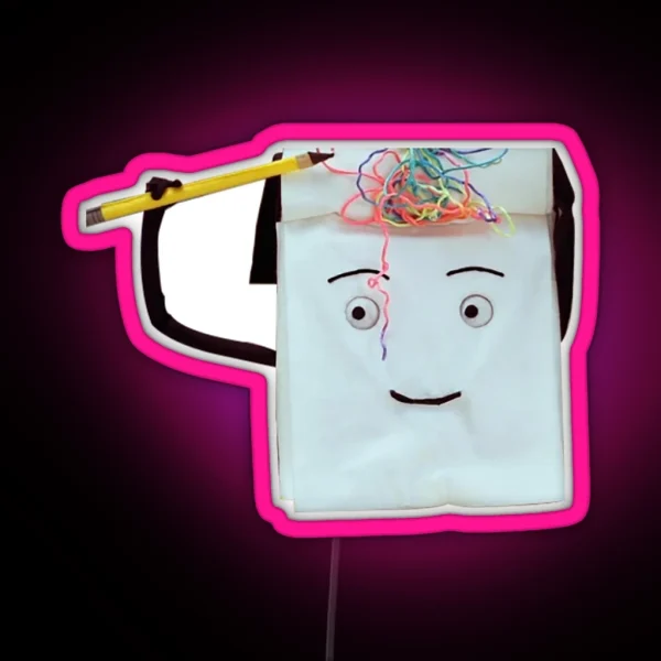 Don T Hug Me I M Scared Notebook RGB Neon Sign