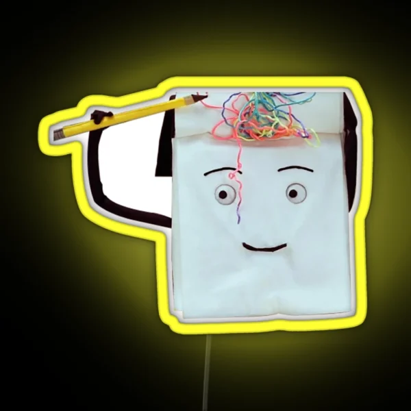 Don T Hug Me I M Scared Notebook RGB Neon Sign