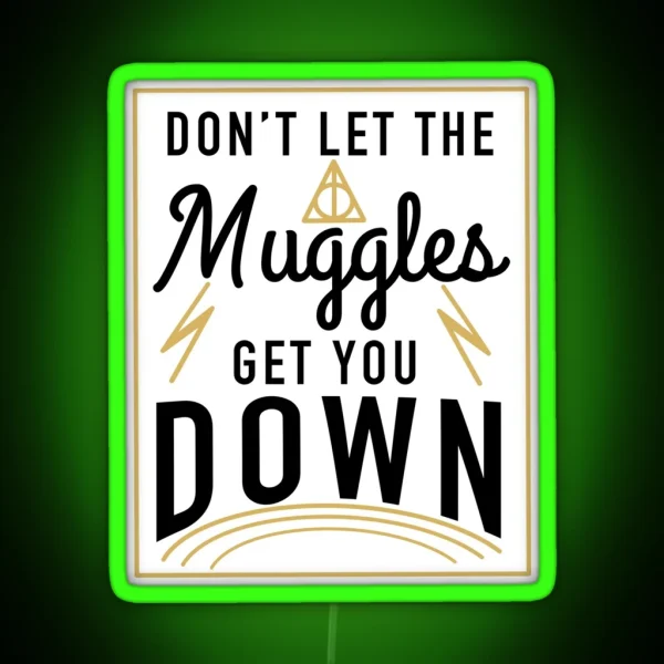 Don T Let The Muggles Get You Down RGB Neon Sign