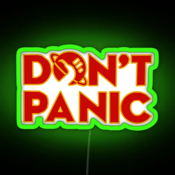 Don T Panic The Hitchhiker S Guide To The Galaxy RGB Neon Sign