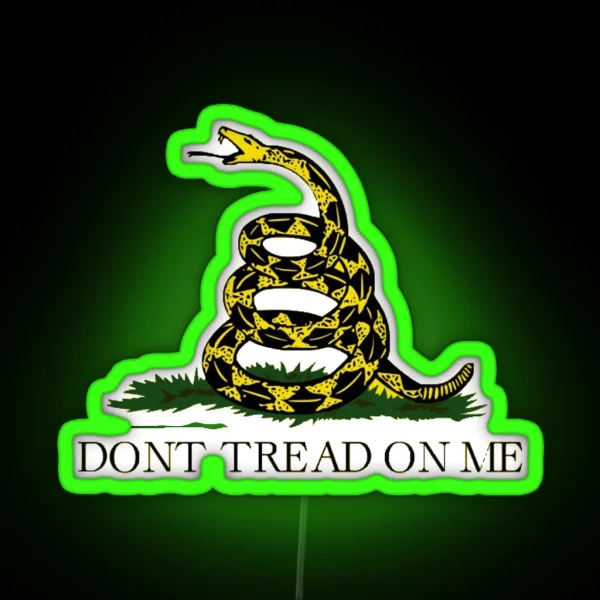 Don T Tread On Me RGB Neon Sign