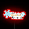Don T Waste Your Potential Funny Anatomical Pun RGB Neon Sign - Image 2