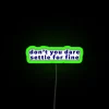 Don T You Dare Settle For Fine RGB Neon Sign - Image 4