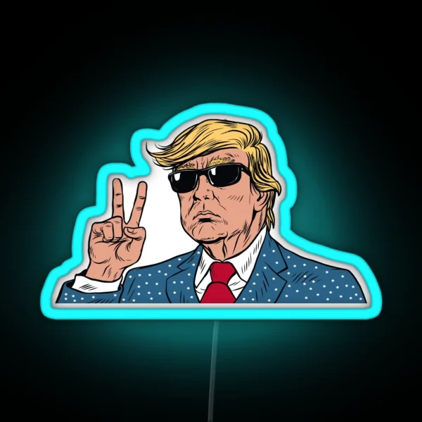 Donald Trump 2024 RGB Neon Sign