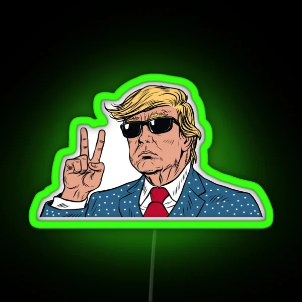 Donald Trump 2024 RGB Neon Sign