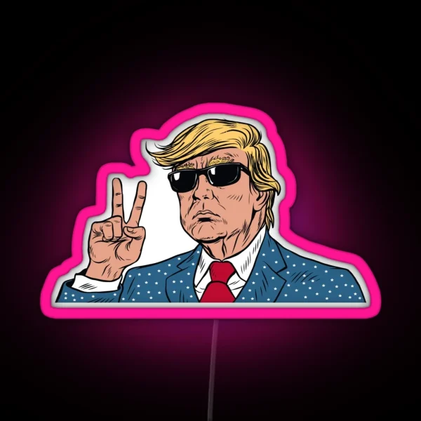 Donald Trump 2024 RGB Neon Sign