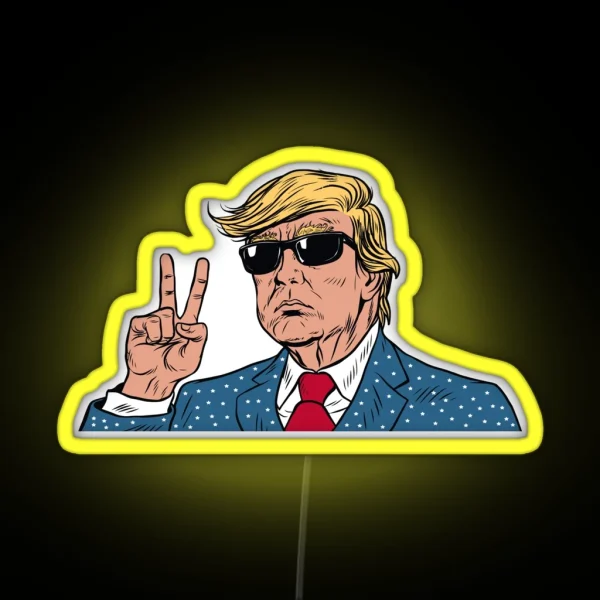 Donald Trump 2024 RGB Neon Sign