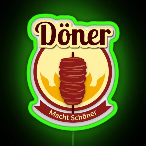 Doner Macht Schoner RGB Neon Sign