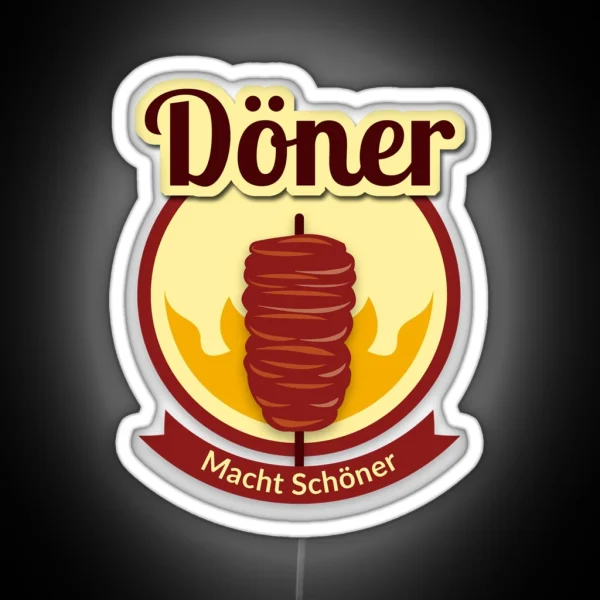 Doner Macht Schoner RGB Neon Sign
