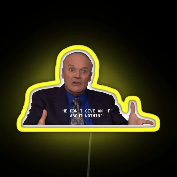 Dont Give A F Creed Bratton The Office RGB Neon Sign