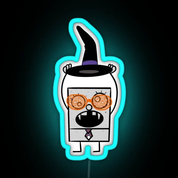 Doodlebob Does Halloween RGB Neon Sign