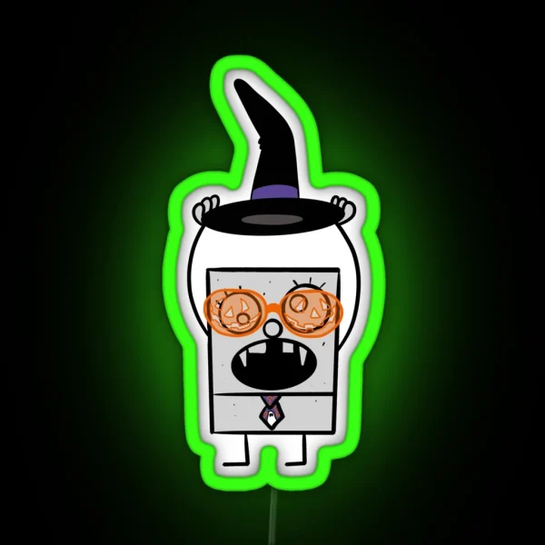 Doodlebob Does Halloween RGB Neon Sign
