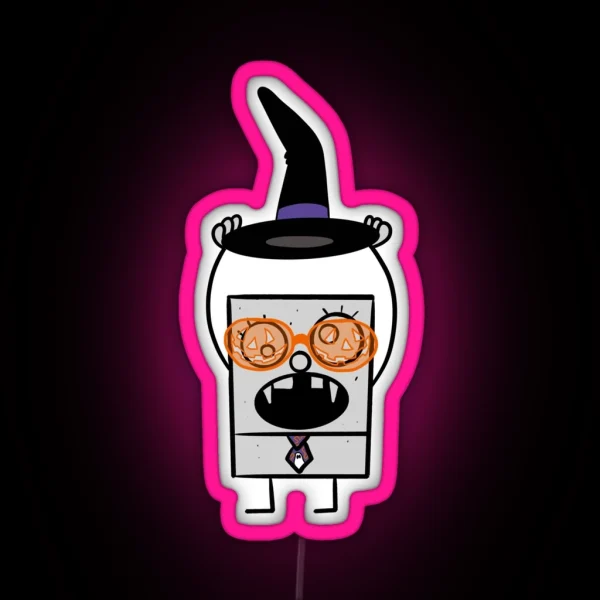 Doodlebob Does Halloween RGB Neon Sign