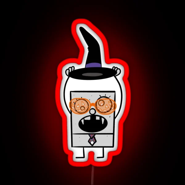 Doodlebob Does Halloween RGB Neon Sign