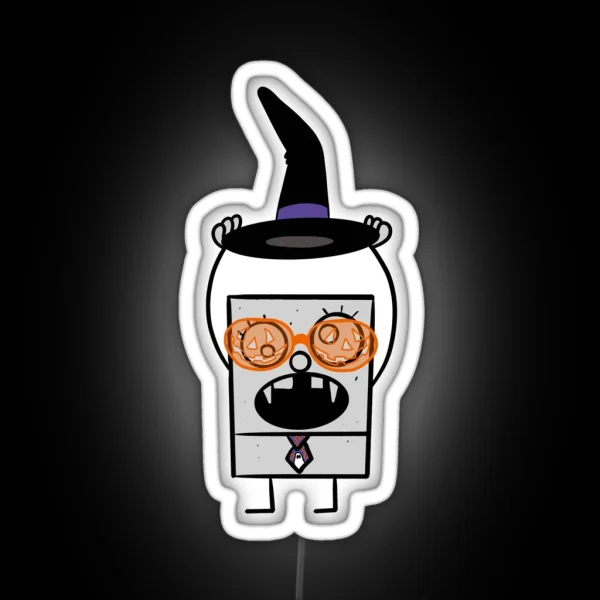 Doodlebob Does Halloween RGB Neon Sign