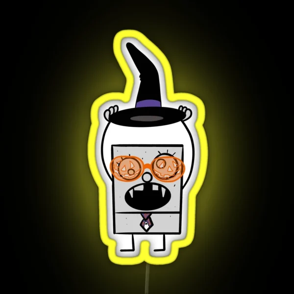 Doodlebob Does Halloween RGB Neon Sign
