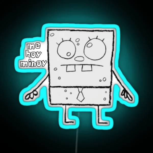 Doodlebob From Spongebob RGB Neon Sign