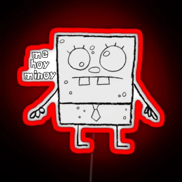 Doodlebob From Spongebob RGB Neon Sign