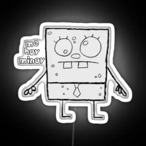 Doodlebob From Spongebob RGB Neon Sign