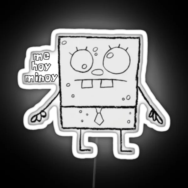 Doodlebob From Spongebob RGB Neon Sign