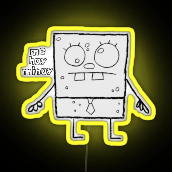 Doodlebob From Spongebob RGB Neon Sign