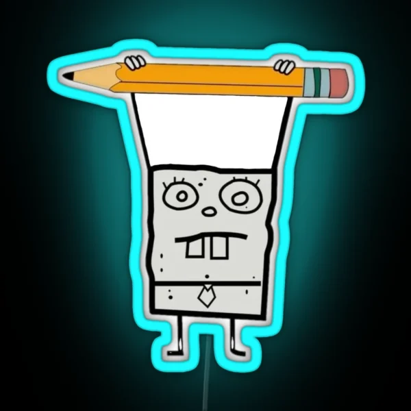 DOODLEBOB From SPONGEBOB SQUAREPANTS RGB Neon Sign