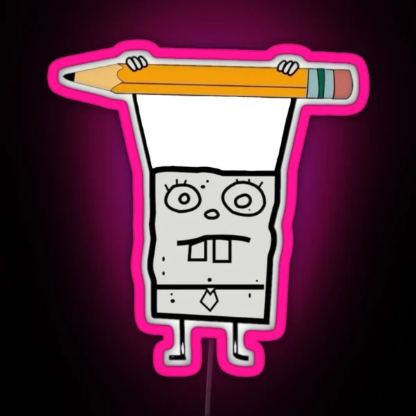 DOODLEBOB From SPONGEBOB SQUAREPANTS RGB Neon Sign