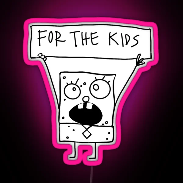 Doodlebob Is FTK RGB Neon Sign