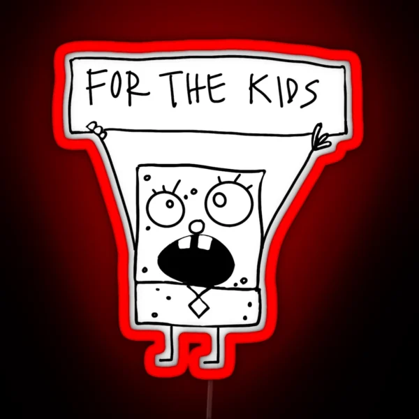 Doodlebob Is FTK RGB Neon Sign