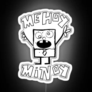 Doodlebob Me Hoy Minoy RGB Neon Sign