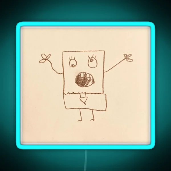 Doodlebob RGB Neon Sign