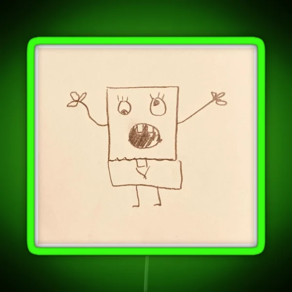 Doodlebob RGB Neon Sign