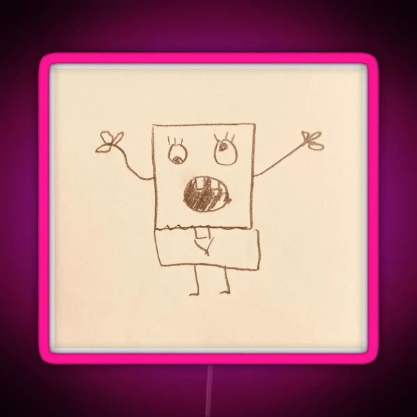 Doodlebob RGB Neon Sign