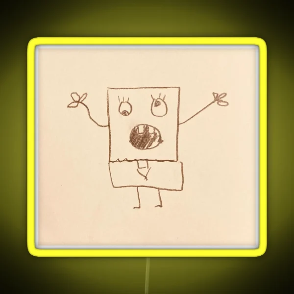 Doodlebob RGB Neon Sign