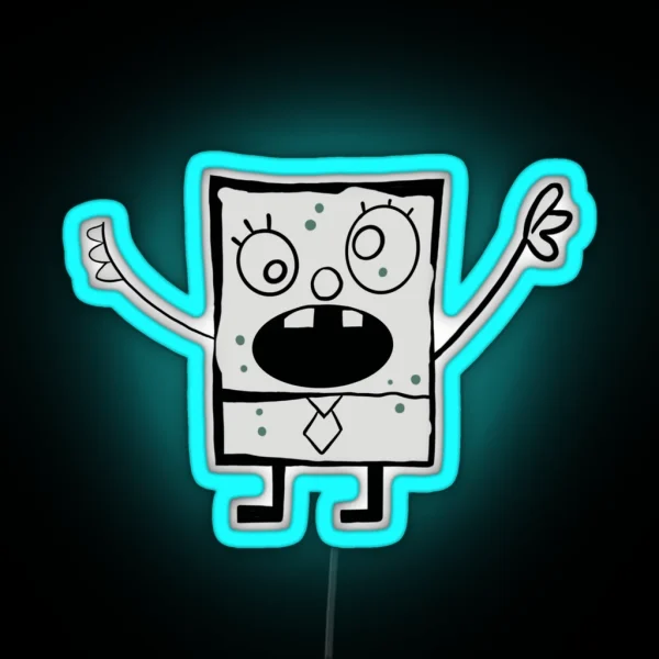 Doodlebob RGB Neon Sign