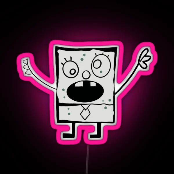 Doodlebob RGB Neon Sign