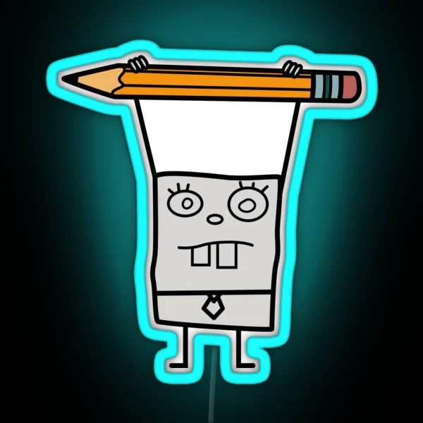 Doodlebob RGB Neon Sign