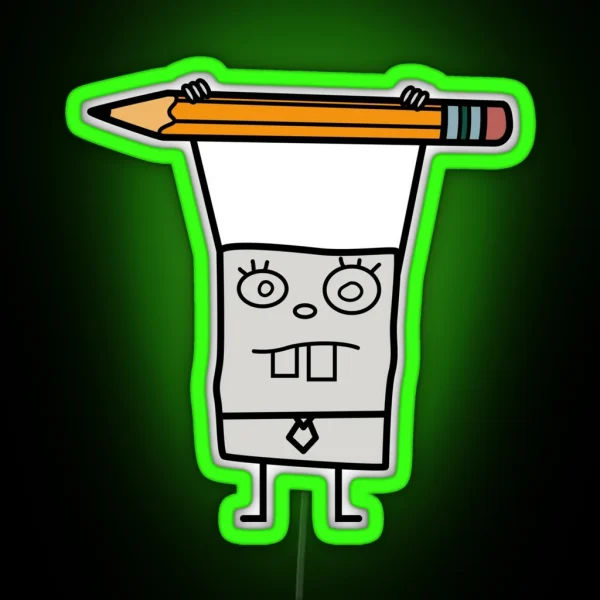Doodlebob RGB Neon Sign