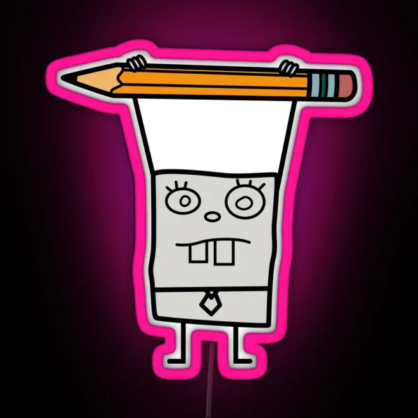 Doodlebob RGB Neon Sign