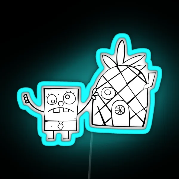 Doodlebob RGB Neon Sign