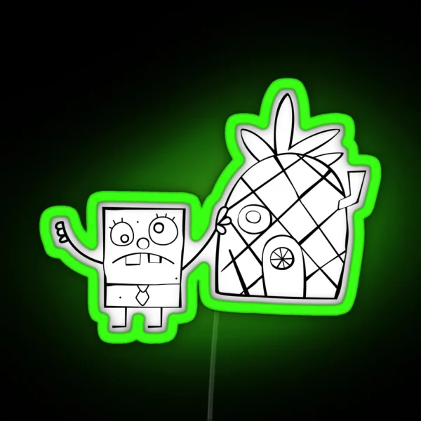Doodlebob RGB Neon Sign