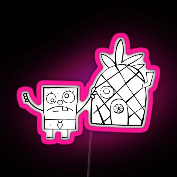 Doodlebob RGB Neon Sign